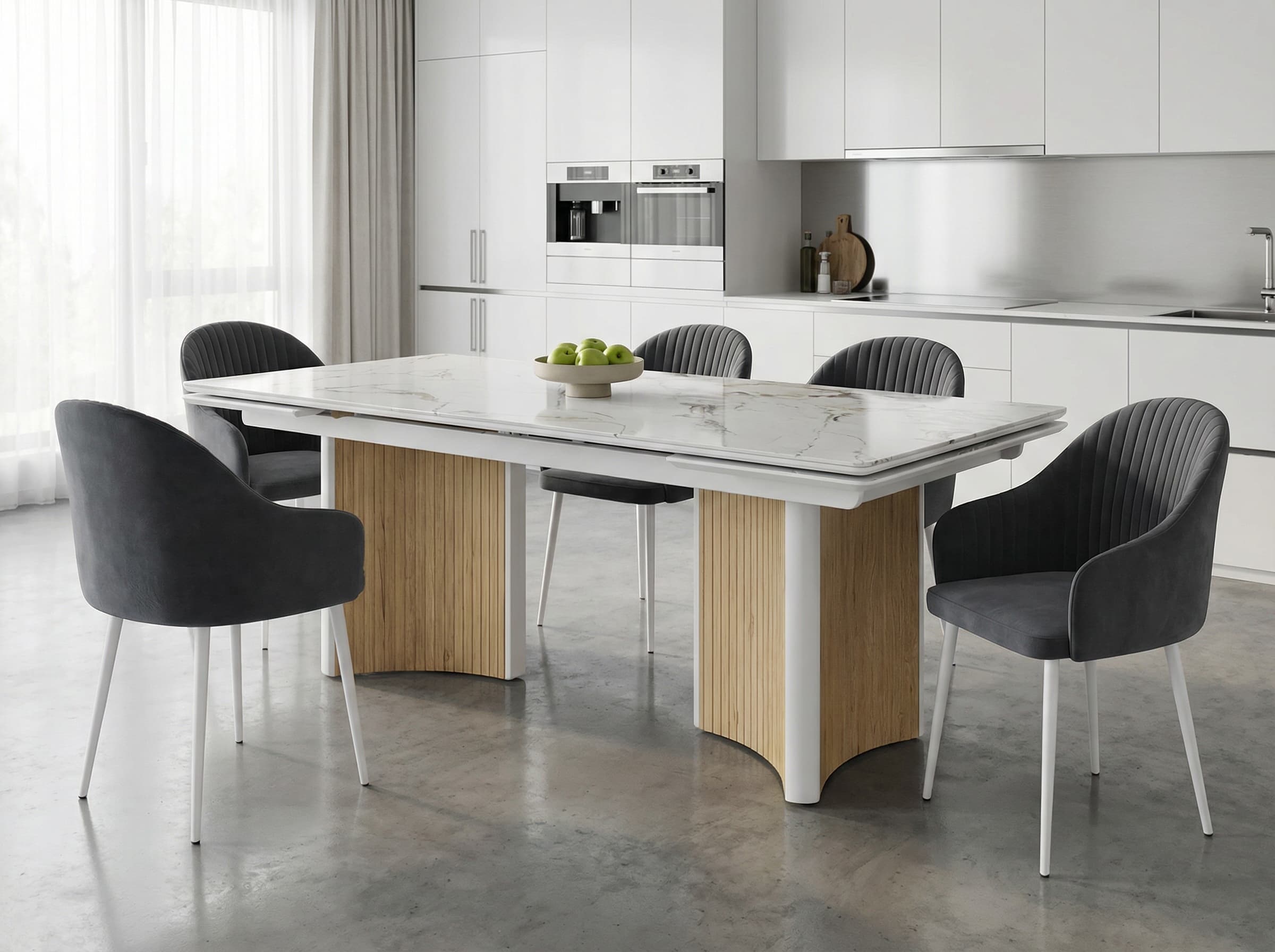 Обеденная зона Страдивари + Полукресло Шелл