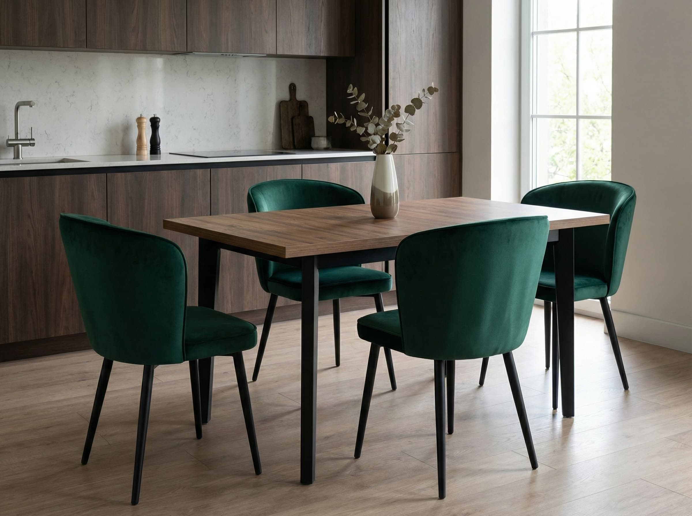 Обеденная зона Стол раздвижной Галактика 140 + Полукресло Амелиа